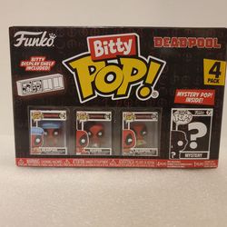 Funko Bitty Pop! Marvel Deadpool 4 Pack Set Free Ship in USA Brand New Comic