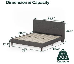 King mattress frame
