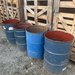 Burn Barrels Fire Firewood $25 Each