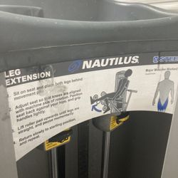 $845 leg extension Nautilus  Steel Series