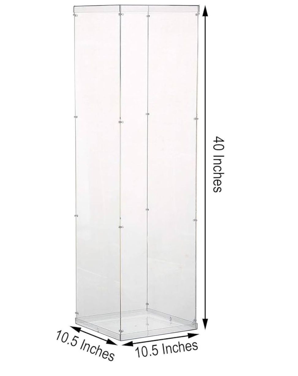 Tall Clear Acrylic Display Box