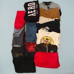 17 Pc Boys Sweaters, Pants, Clothes Size 14