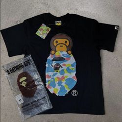 BAPE black camo t-shirt