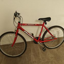 Red Huffy Mountain Bike 