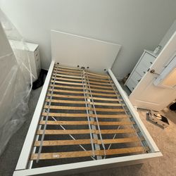 IKEA White Bed frame , Great Condition Looking To Sell ASAP