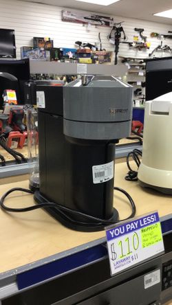 Nespresso coffee maker with everything