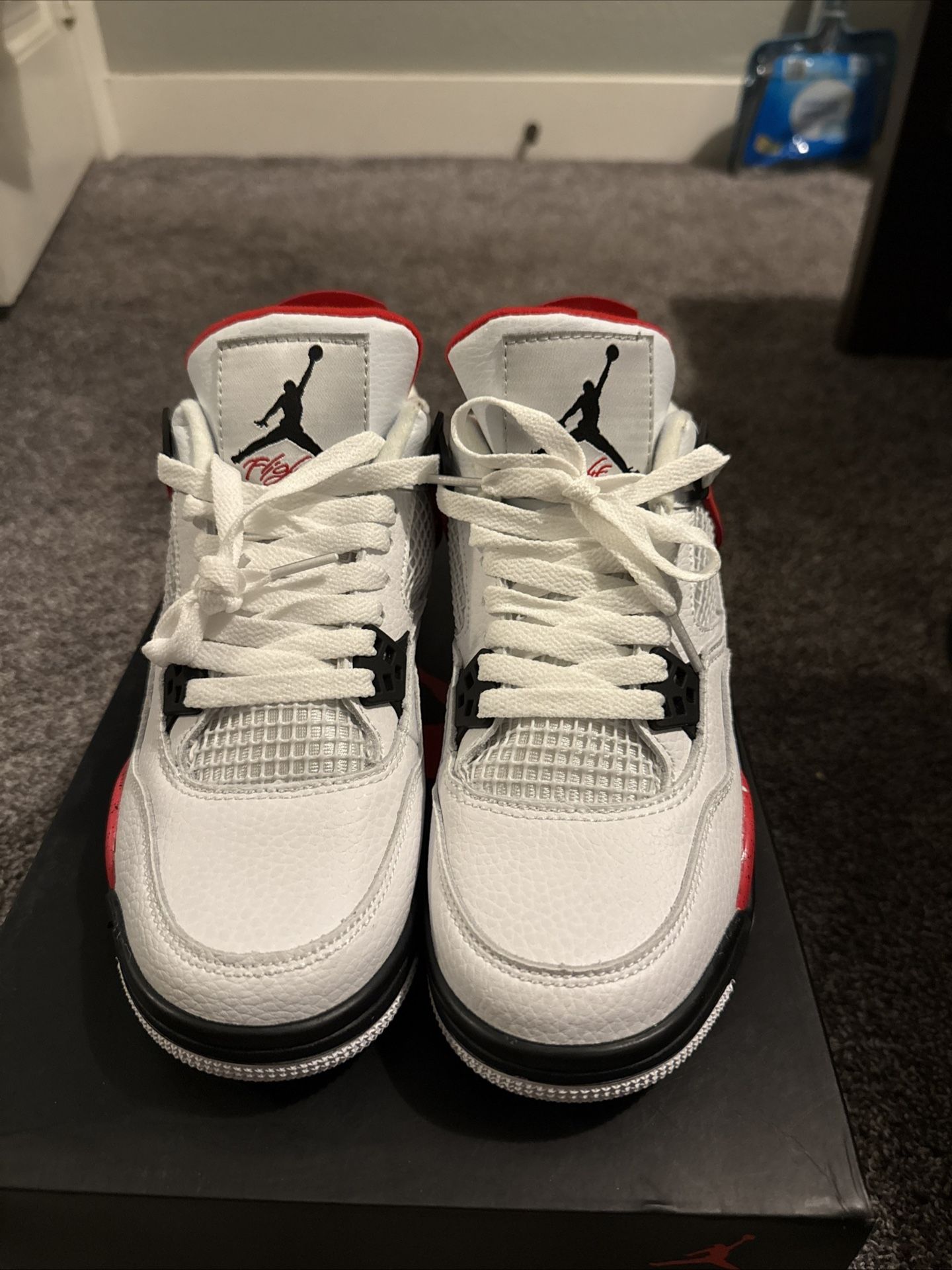 Air Jordan 4 Retro White/Red/Black