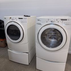 Whirlpool Duet Washer And Gas Dryer.