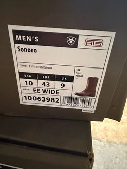 Ariat Sonoro Men's Western Boots Size 10 EE Wide