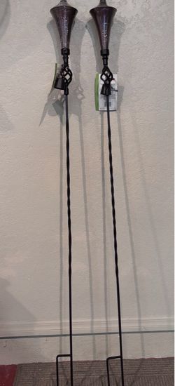 Metal Garden Torch Stakes (set of 6)