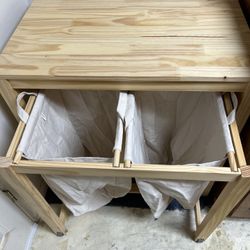 Laundry Table And Hamper