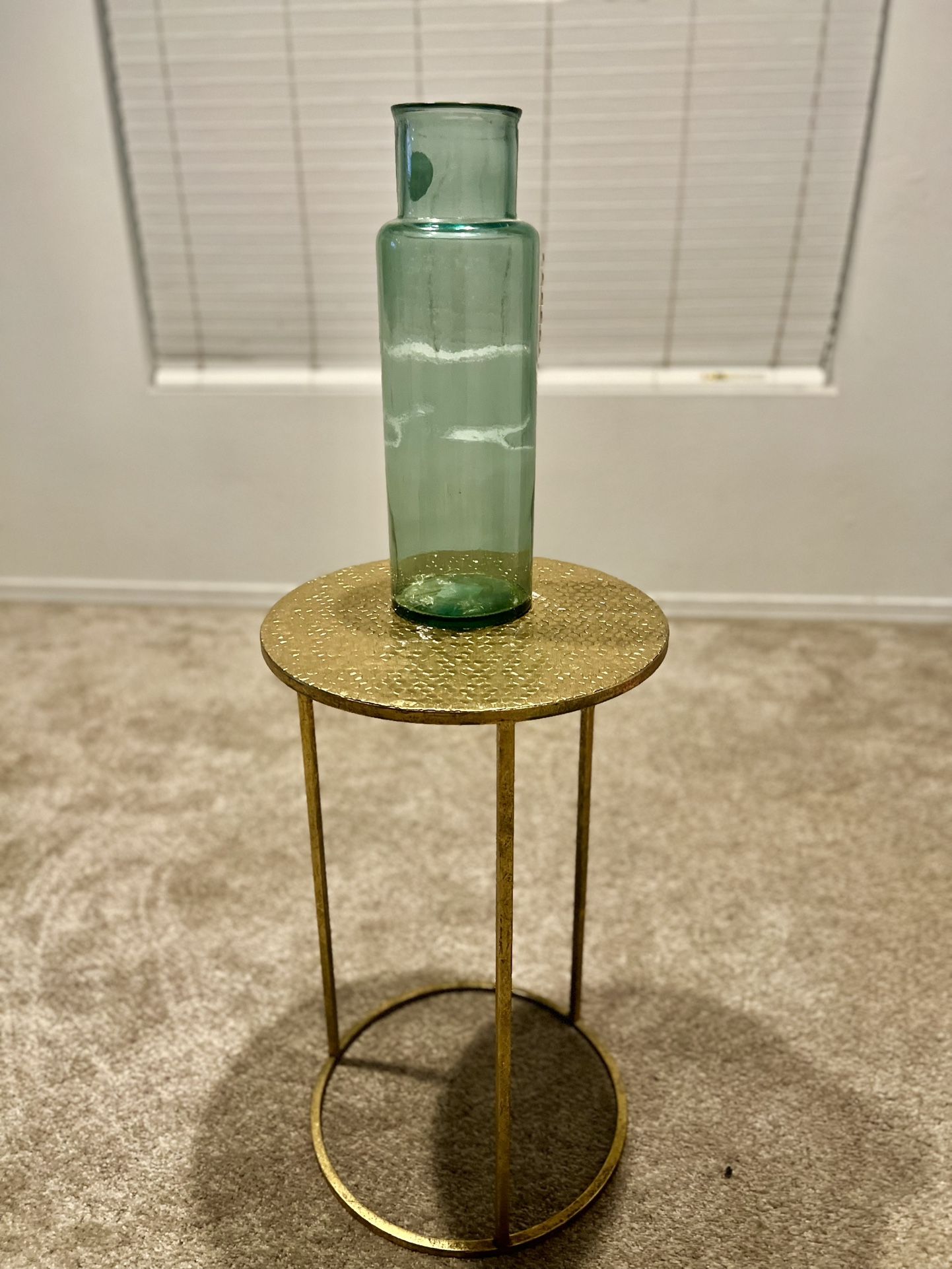 Table And Large Glass Base