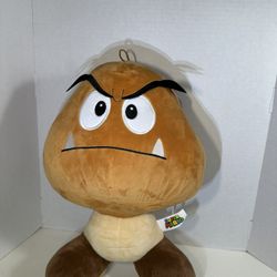 Nintendo Super Mario Plush Goomba 16” large