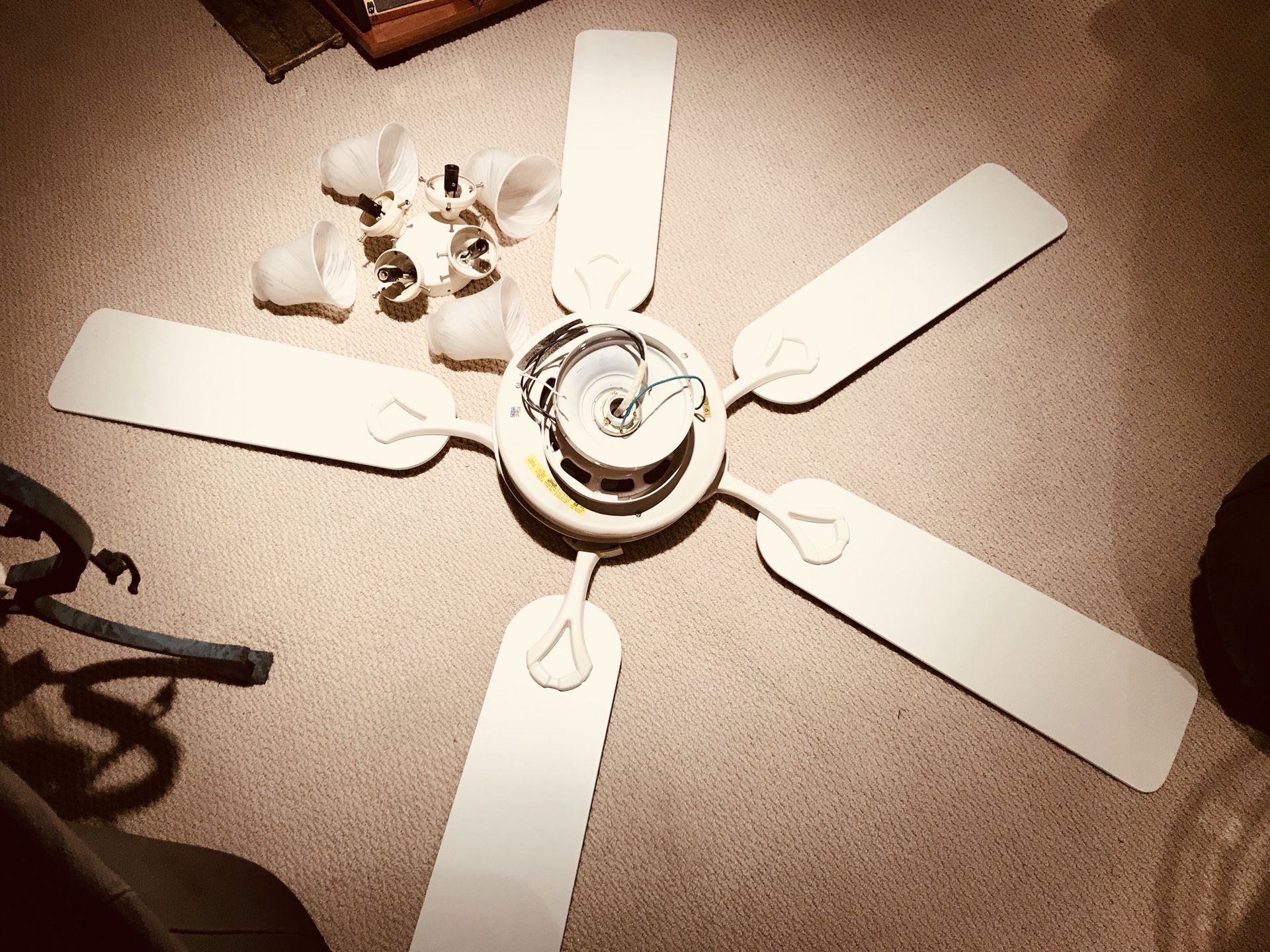 Ceiling fan with 4 light light fixtures beautiful classic fan