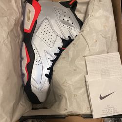 AIR Jordan 6 Retro SP Silver Mens 10 NEW