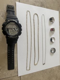 g shock watch and sterling silver