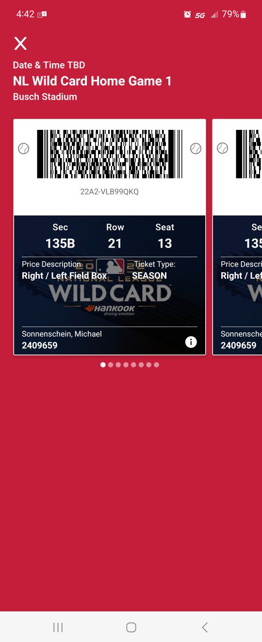 Cardinals wild card playoff tickets