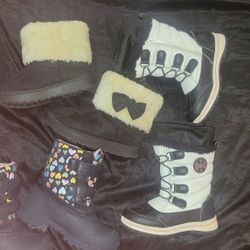 Girls Size 12 Winter Boot Bundle (3 Pairs)