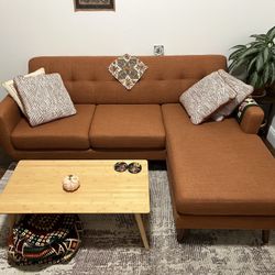 Orange sofa/sectional