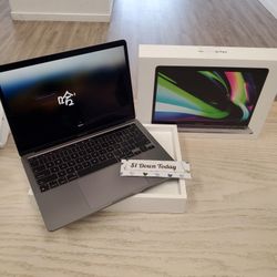Apple MacBook Pro M1 Chip 13in - $1 DOWN TODAY, NO CREDIT NEEDED