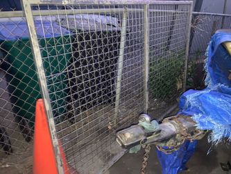 Metal Chain Link Fence Panel with Trailer Hitch
