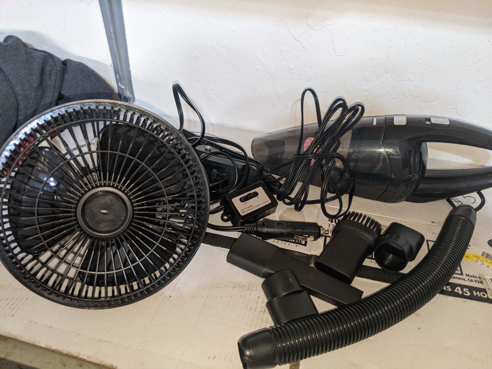 **Fan and Vacuum for Vehicle plug in