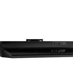 Broan-NuTone 423023 Insert 30-inch Under-Cabinet Range Hood with 2-Speed Exhaust Fan and Light, Black