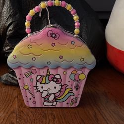 Hello Kitty Tin + Plushie