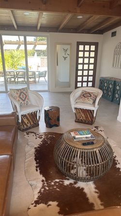 Real equipales Mexican chairs set of 2