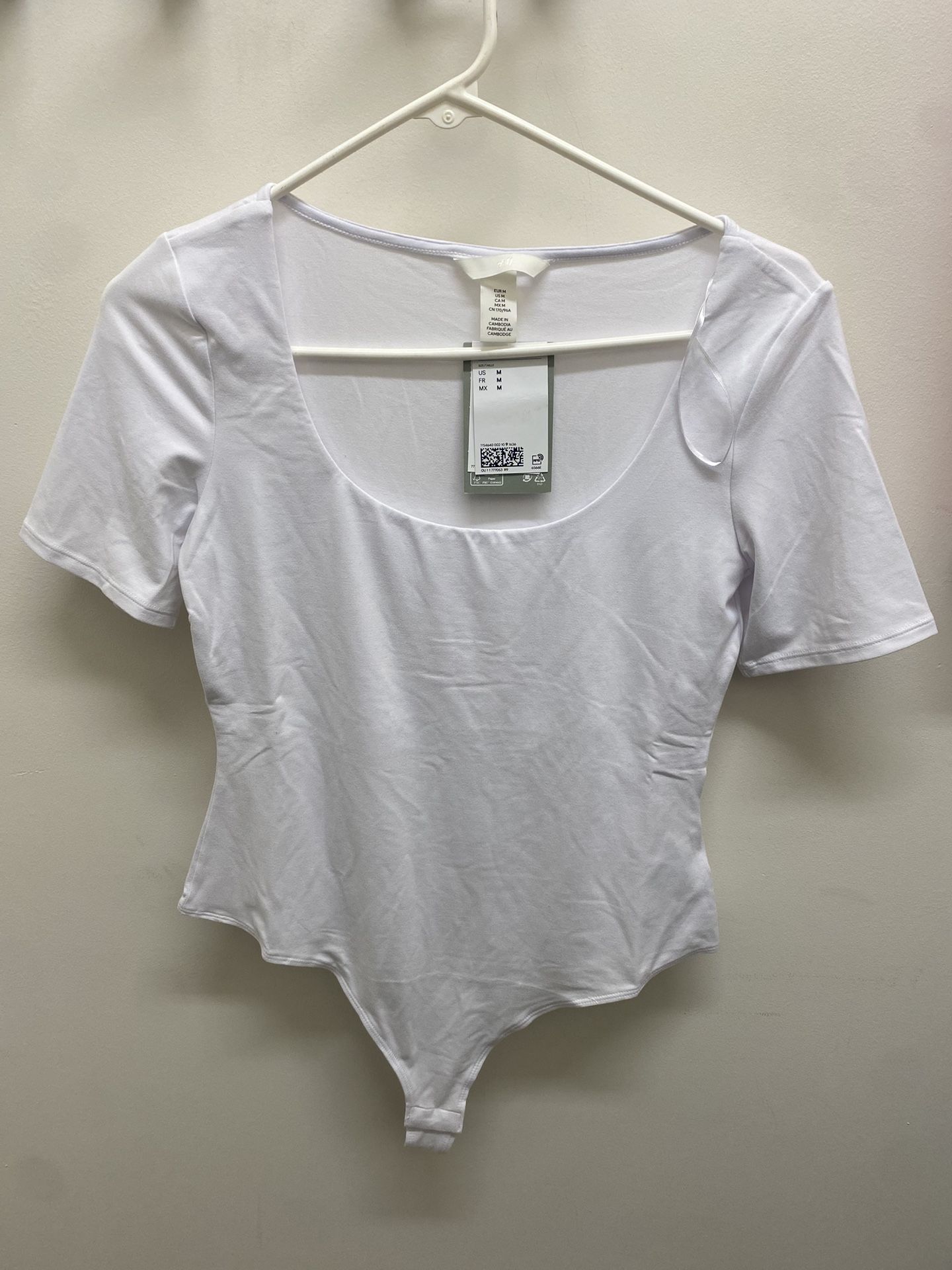 Woman’s White Bodysuit Size Medium