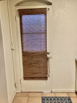 Bamboo door shade
