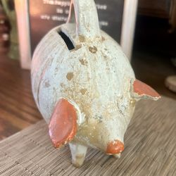 Handmade Ceramic Piggy Bank