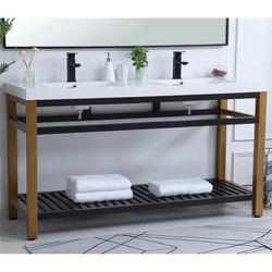 NEW in box, 60” Double Sink Bathroom Vanity – $500