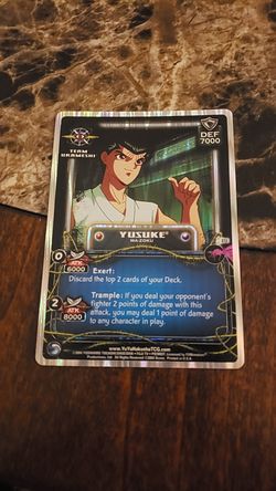 Yu Yu Hakusho foil,holo card, Yusuke Ma-zoku