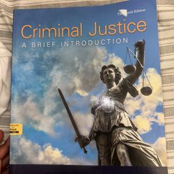⚖️ Criminal Justice 13th Edition – College Textbook (Like New)