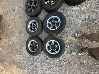 14 inch 5x114 aluminum trailer wheels and tires 205/75R14, $95 each, price on description