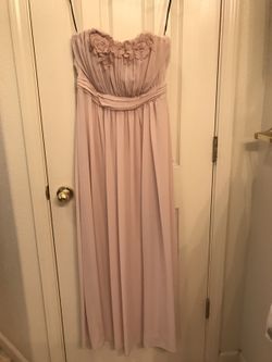 strapless long chiffon dress size 10.PUO