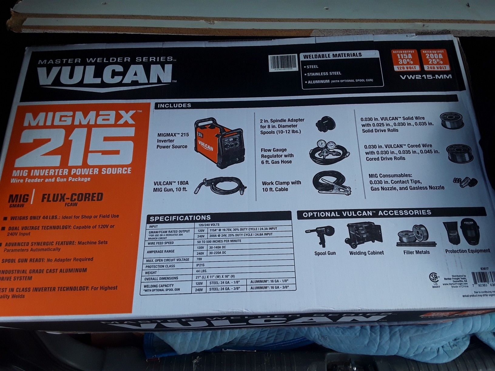 WELDER, VULCAN MIGMAX 215!!@