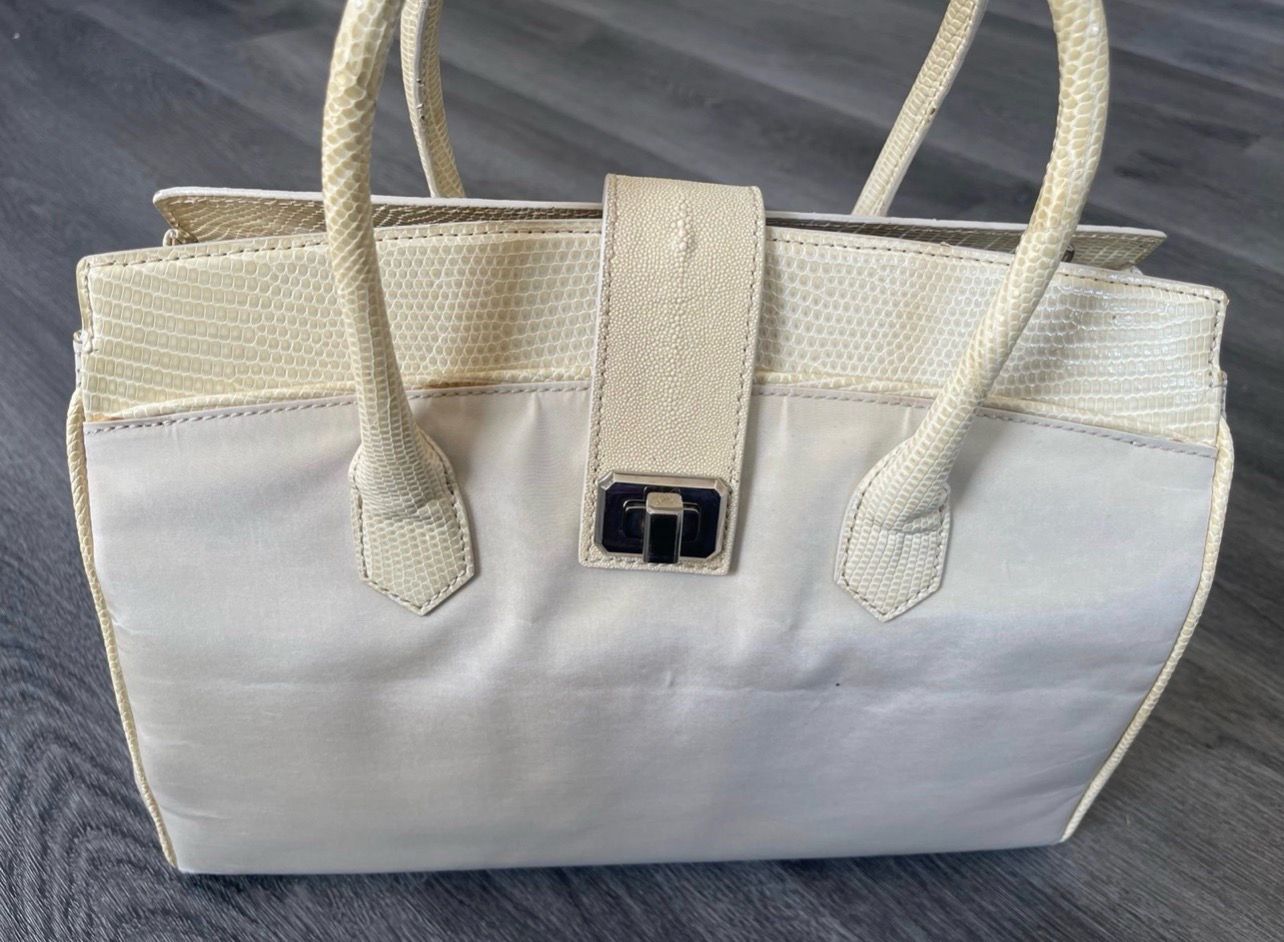 DOTTI via belsiana 26 Roma genuine crocodile skin medium handbag