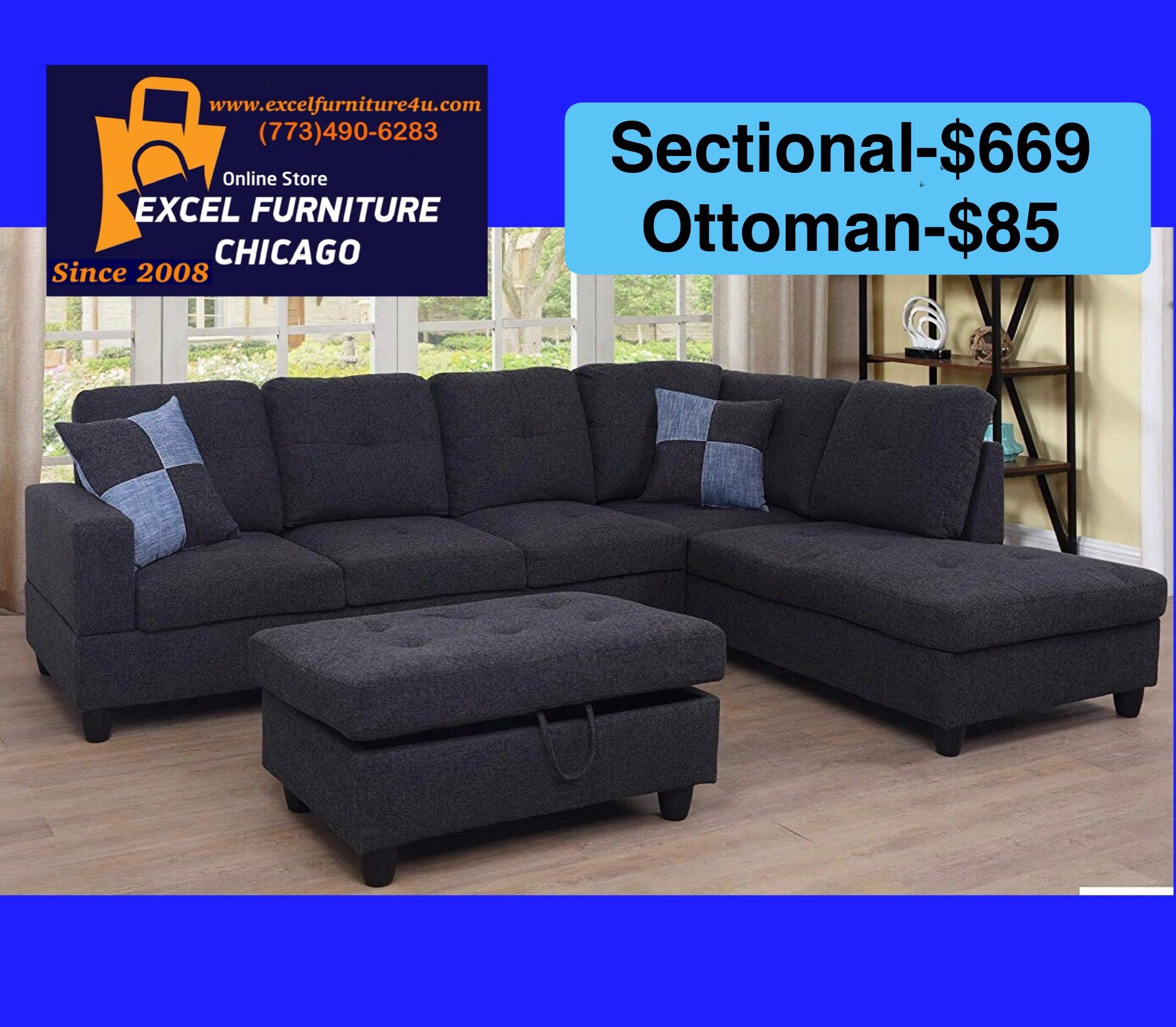 💫FREE DELIVERY💫Brand New Sectional Sofa Couch