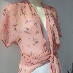 Womens Xl Cardigan Blouse