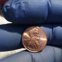 SATIN Finish.RARE US Coin Penny (2006)"D"(RED)WT:2.47