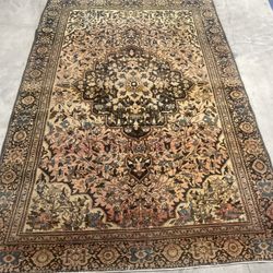 ANTIQUE SAROUK FERAHAN ORIENTAL RUG