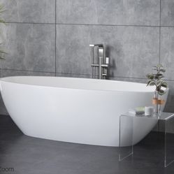Brand New Victoria + Albert Barcelona Freestanding Tub + Floor Faucet (Retail $7,700)