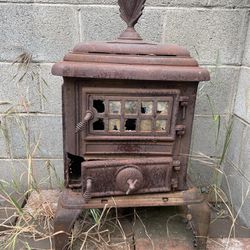 Antique Stove Heater For Garden Art