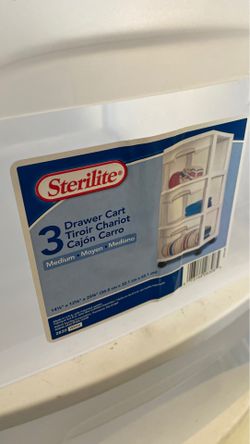 3 drawer rolling cart