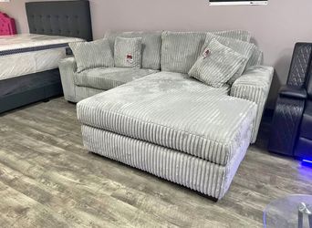 OVERSIZED 2 PIECE COMFY FLUFFY SECTIONAL $899