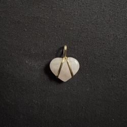 Rose Quartz 10k Pendant 