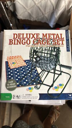 Deluxe Metal Bingo Cage Set