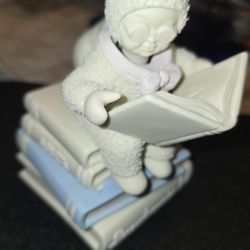 Figura De Porcelana Antigua Snowbunnies Mide 5.5 De Alto 